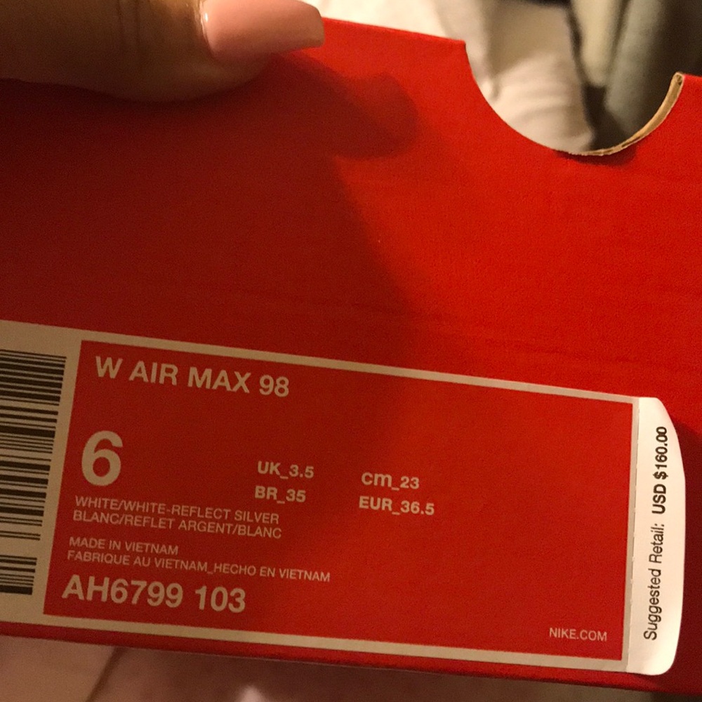 Womens nike air max 98s size 6